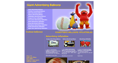 Desktop Screenshot of giantadvertisingballoons.com
